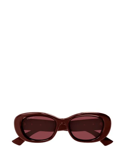 Gucci Eyewear Sonnenbrille mit ovalem Gestell