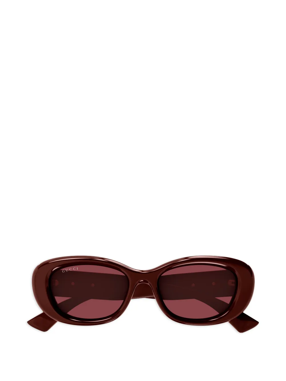 Gucci Eyewear oval-frame sunglasses | Red | Image 1