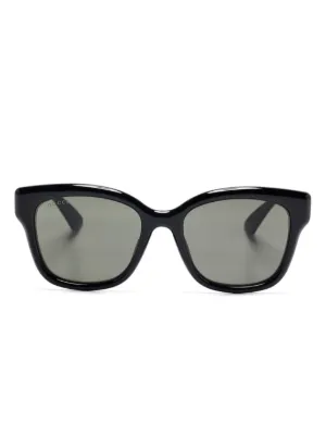 Gucci Eyewear キャットアイ サングラス | ブラック | FARFETCH JP