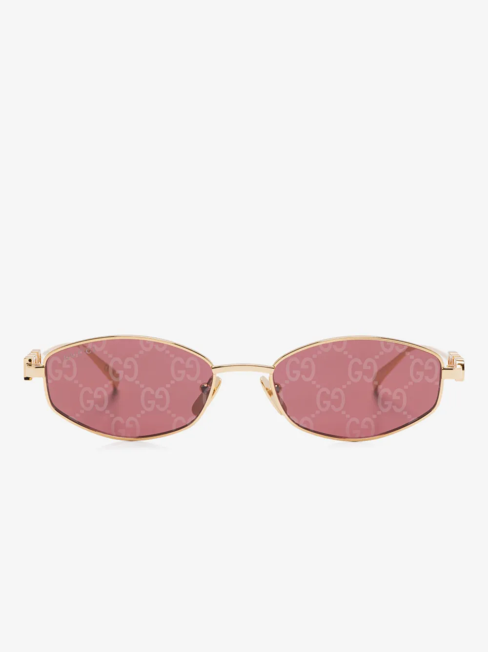 Gucci Eyewear geometric-frame sunglasses | Gold | Image 1