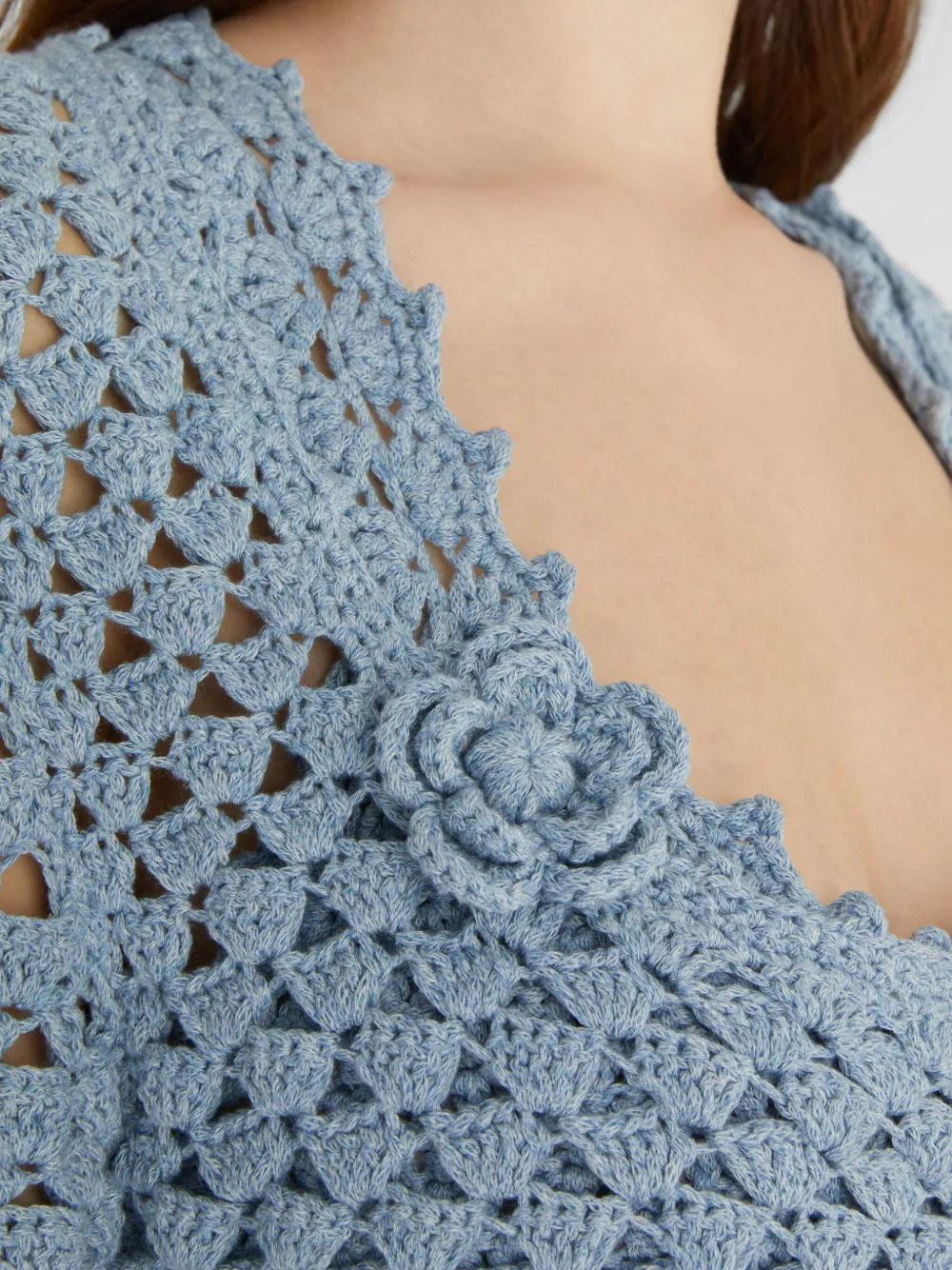 Ermanno Scervino Gehaakt vest Blauw