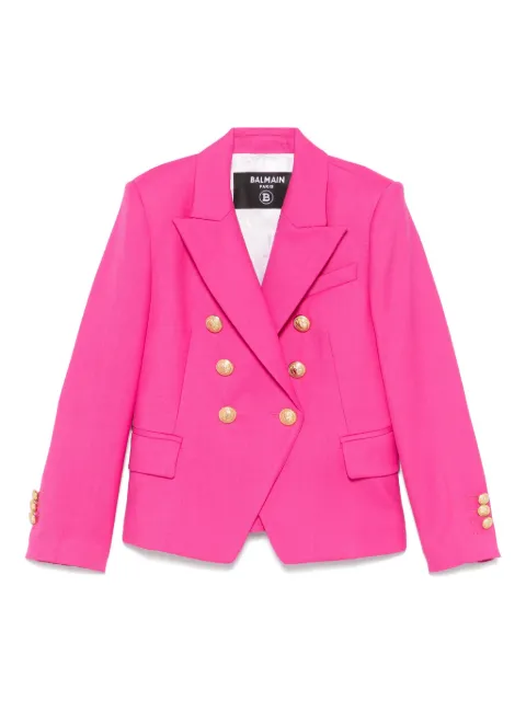 Balmain Kids 더블 브레스티드 블레이저