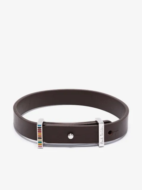 Paul Smith Signature-buckle leather bracelet