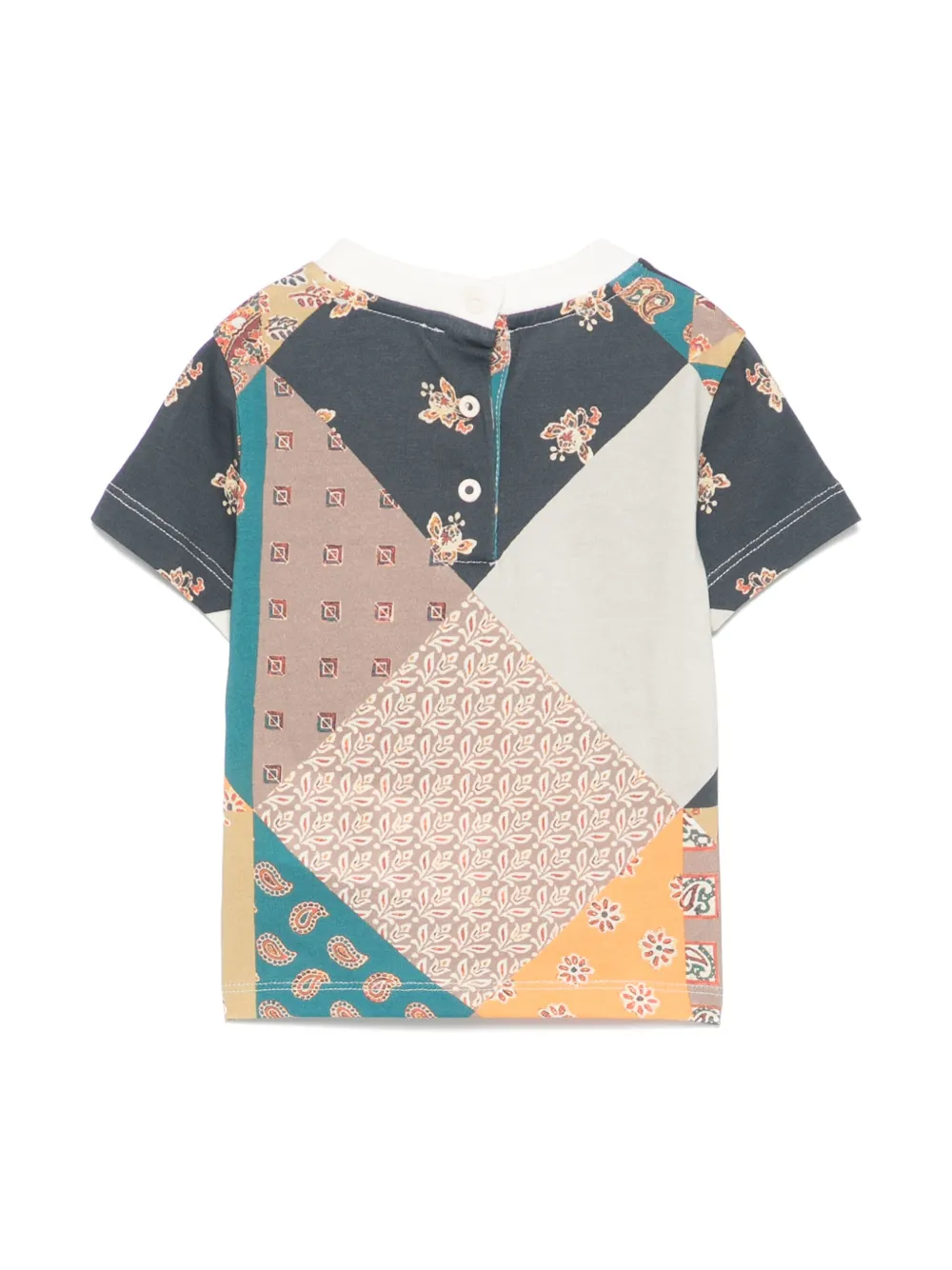 ETRO KIDS T-shirt met paisley-print - Blauw