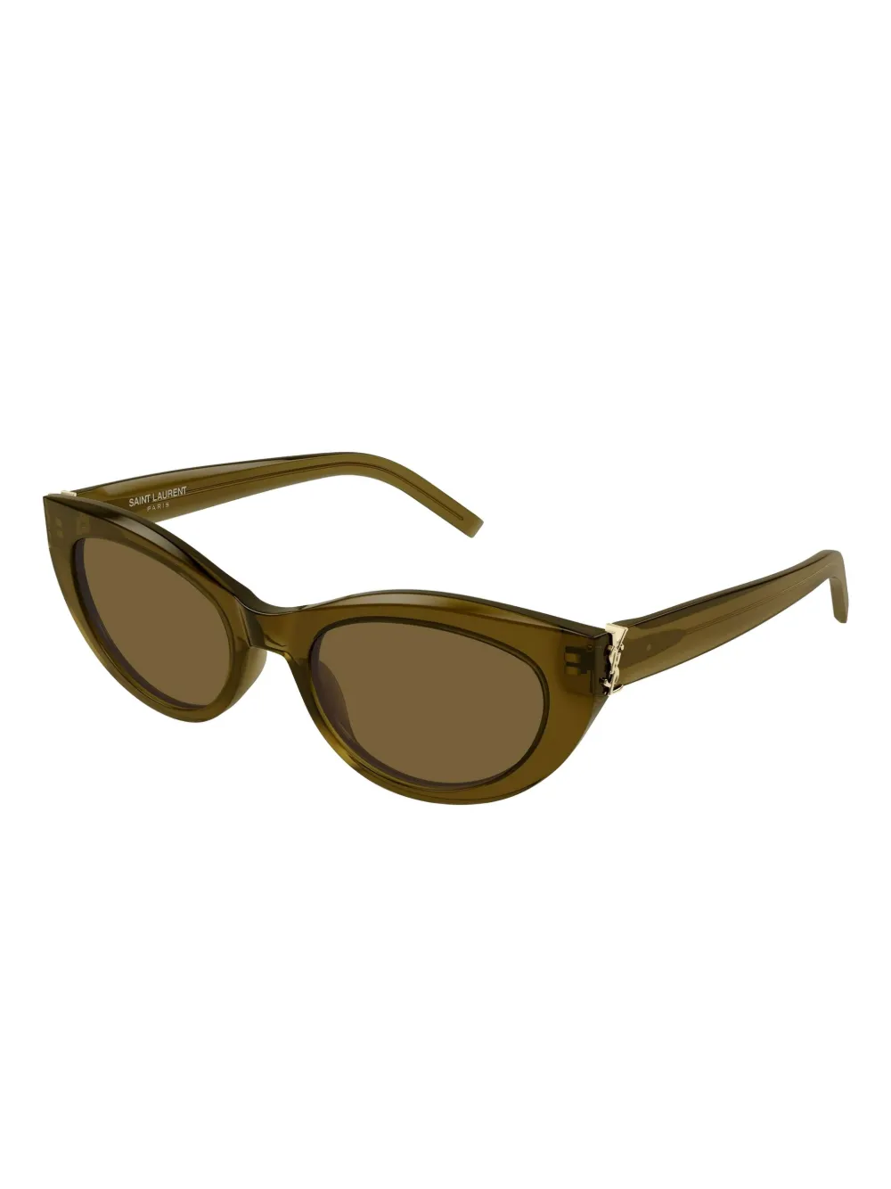 Saint Laurent Eyewear Zonnebril met cat-eye montuur - Bruin