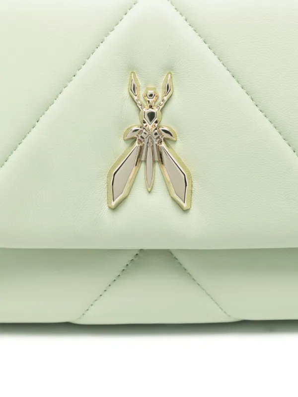 Patrizia Pepe Padded Fly Cross Body Bag Green FARFETCH JO