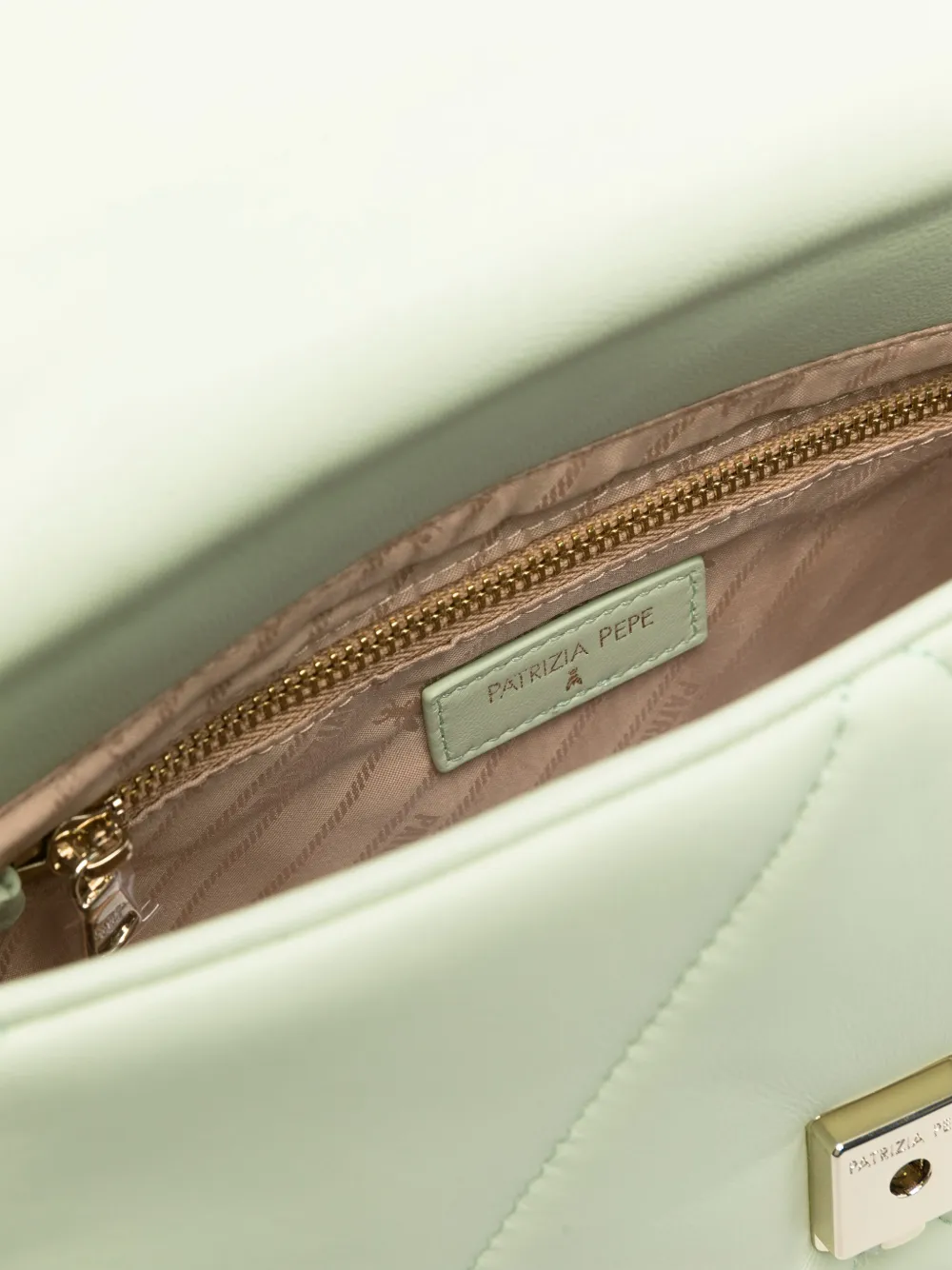 Patrizia Pepe Gewatteerde Fly crossbodytas Groen