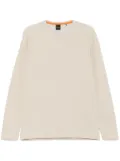 BOSS logo-embroidered sweater - Neutrals