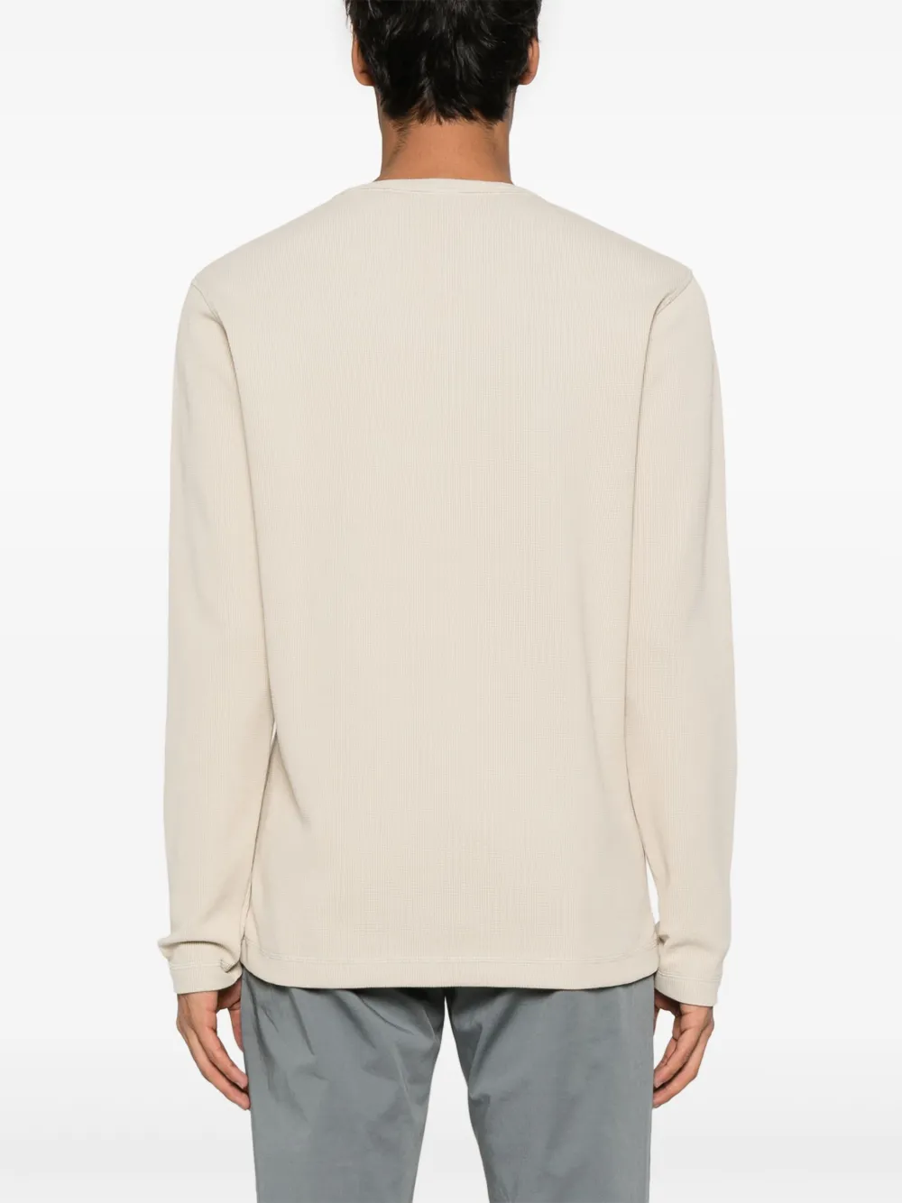 Hugo Boss Logo-embroidered Sweater In Neutrals