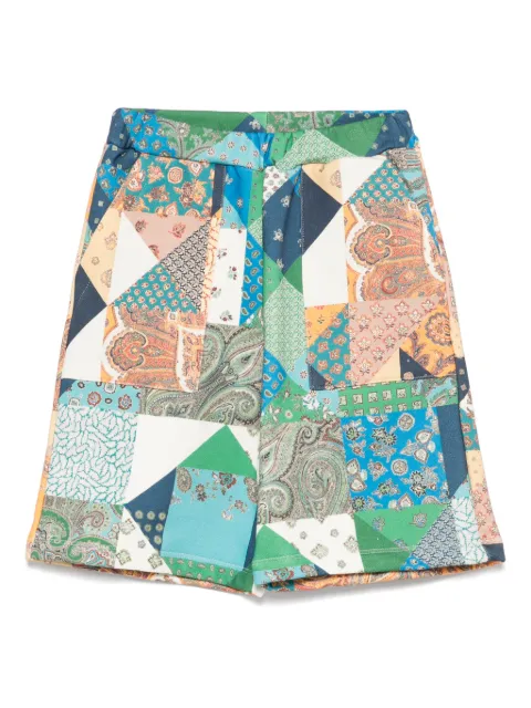 ETRO KIDS patchwork-print shorts