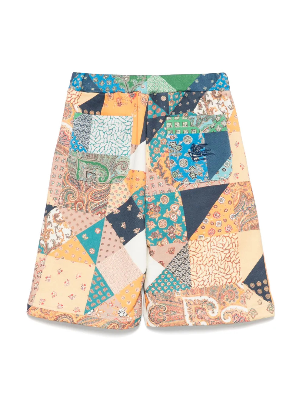 ETRO KIDS patchwork-print shorts - Groen