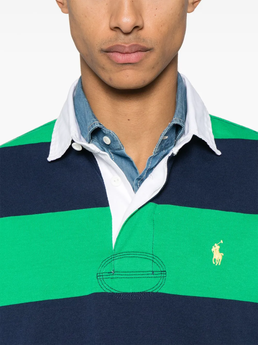 Polo Ralph Lauren Gestreept poloshirt Blauw