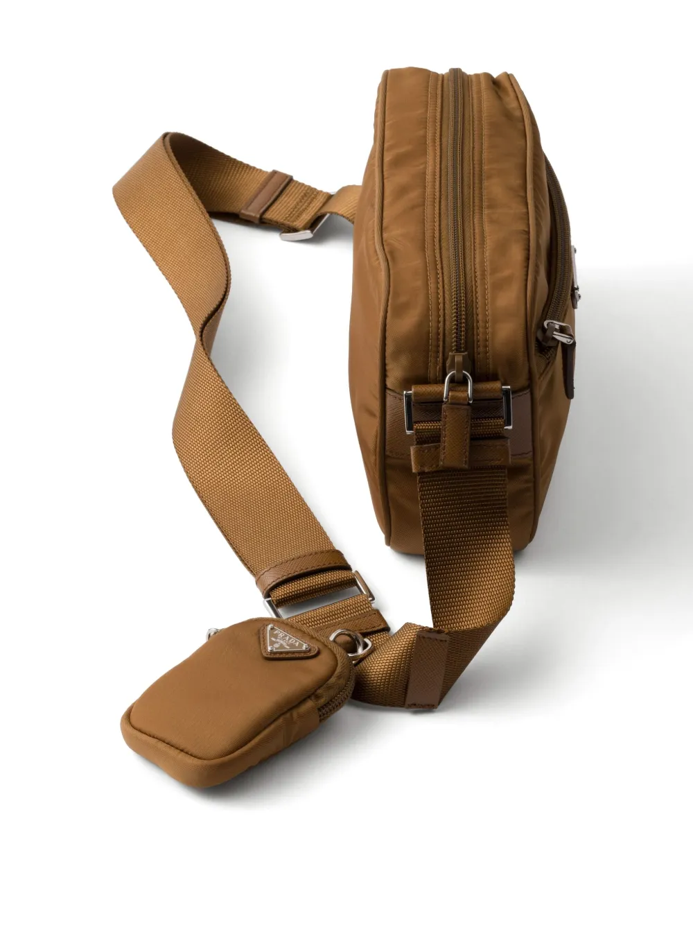 Prada Re-Nylon schoudertas Bruin