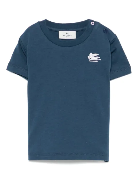 ETRO KIDS logo-embroidered T-shirt
