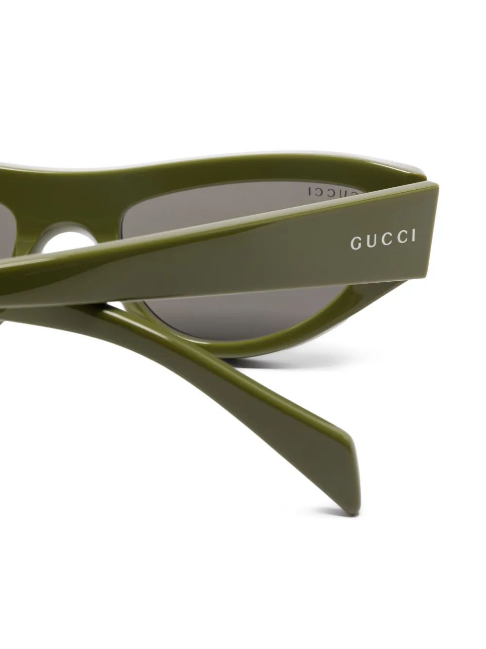 Gucci Eyewear Zonnebril met cat-eye montuur Groen