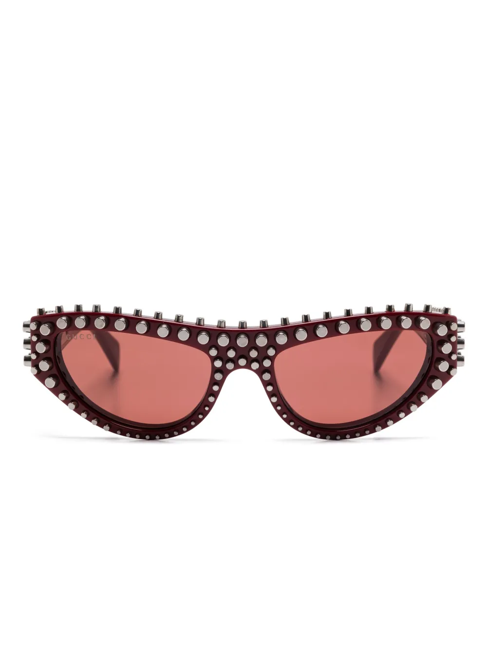 Gucci Eyewear Zonnebril met cat-eye montuur Rood