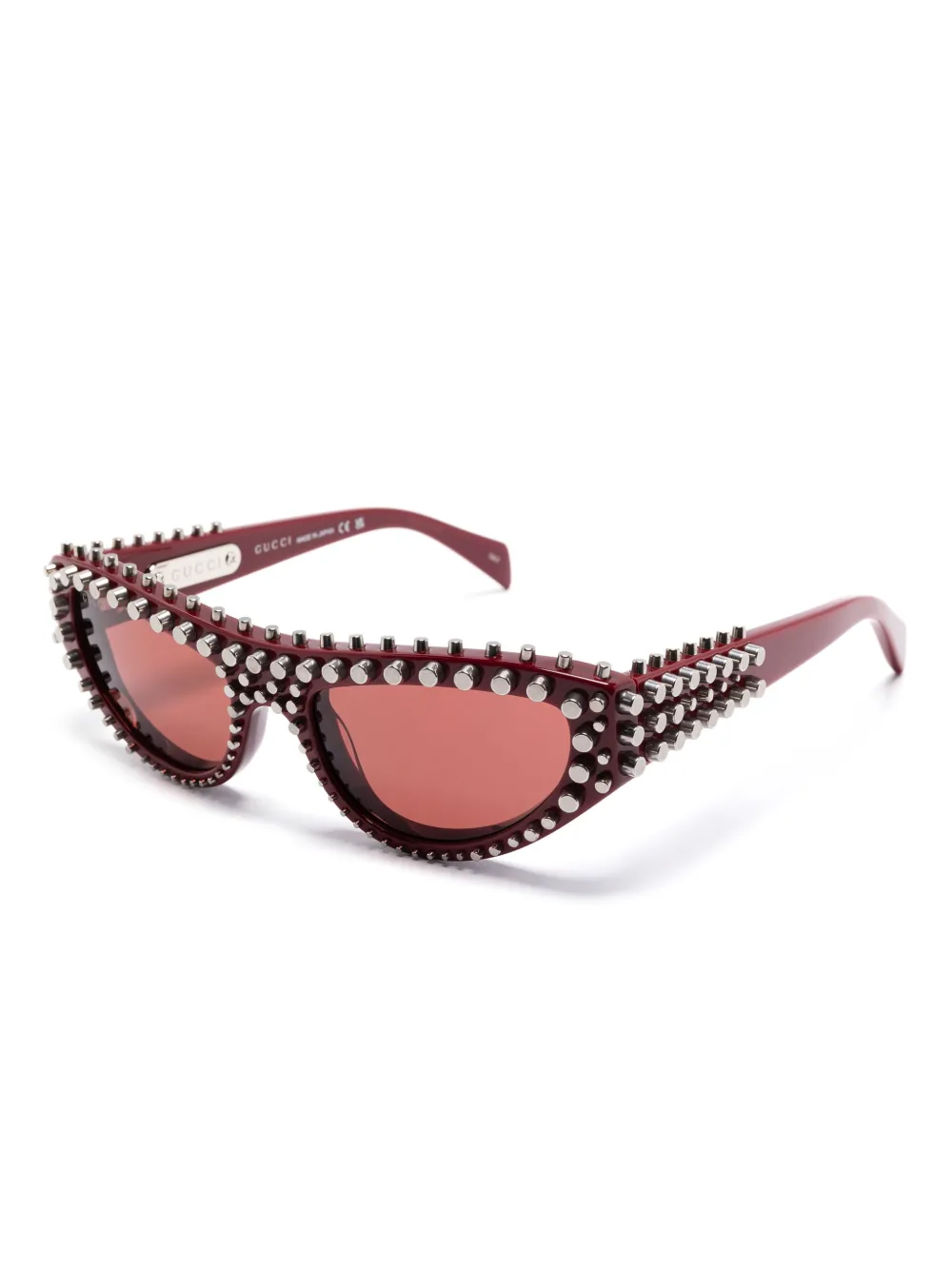 Gucci Eyewear Zonnebril met cat-eye montuur - Rood