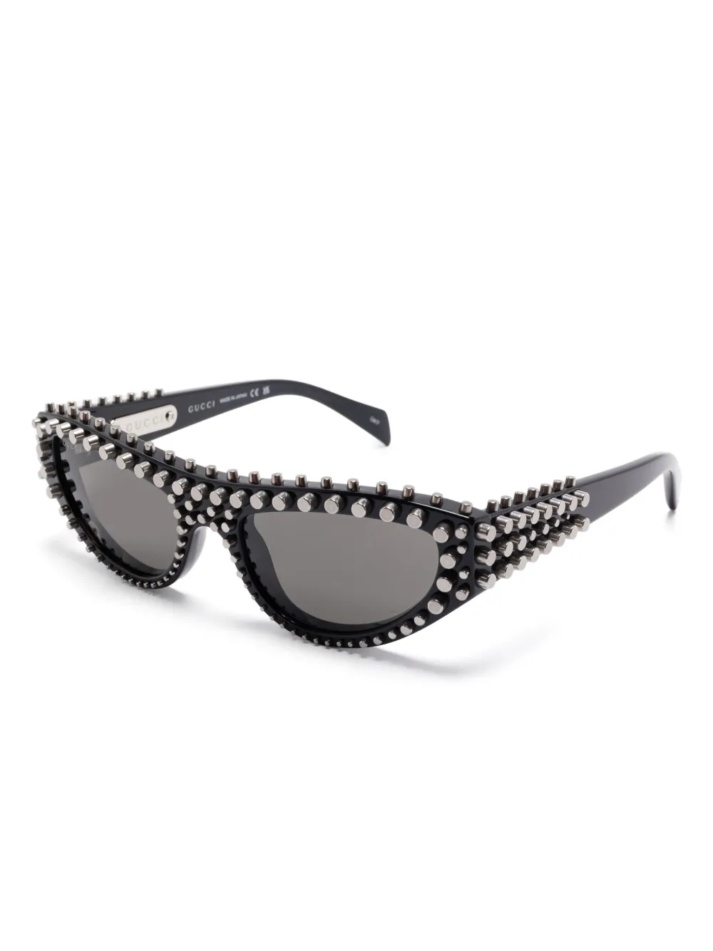 Gucci Eyewear Zonnebril met cat-eye montuur - Zwart