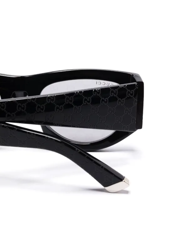 Gucci Eyewear ジオメトリックフレーム サングラス | ブラック