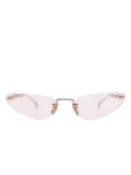 Gucci Eyewear rimless sunglasses - Gold