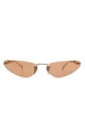 Gucci Eyewear rimless sunglasses - Gold
