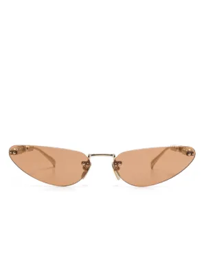 Gucci Eyewear リムレス サングラス | ゴールドトーン | FARFETCH JP