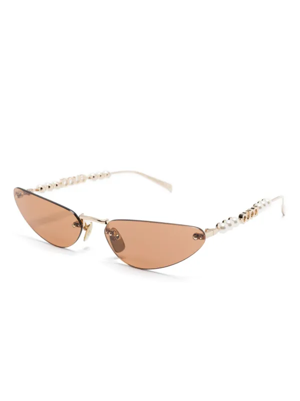 Gucci Eyewear Rimless Sunglasses | Gold | FARFETCH RO
