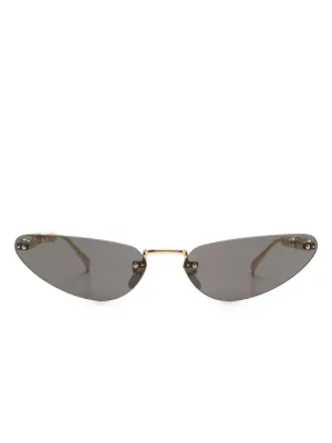 Gucci Eyewear GG1603S キャットアイ サングラス | ゴールドトーン