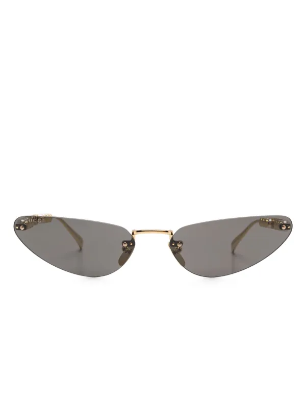 GUCCI キャットアイ サングラス Cat eye sunglasses in black | GUCCI® US