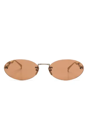 Gucci Eyewear GG1221S スクエア サングラス | ゴールドトーン