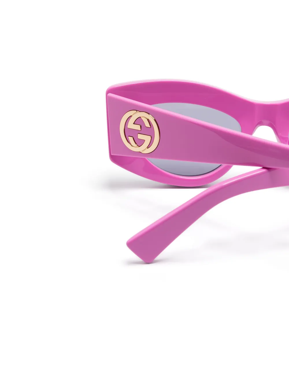 Gucci Eyewear Zonnebril met cat-eye montuur Zwart