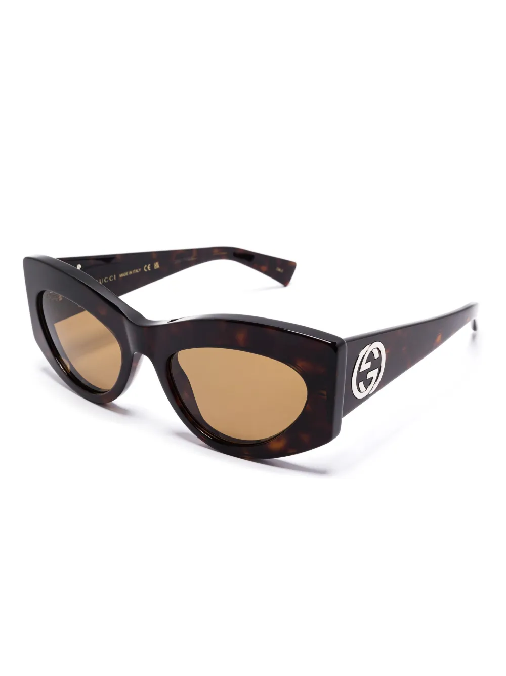 Gucci Eyewear Zonnebril met cat-eye montuur - Bruin