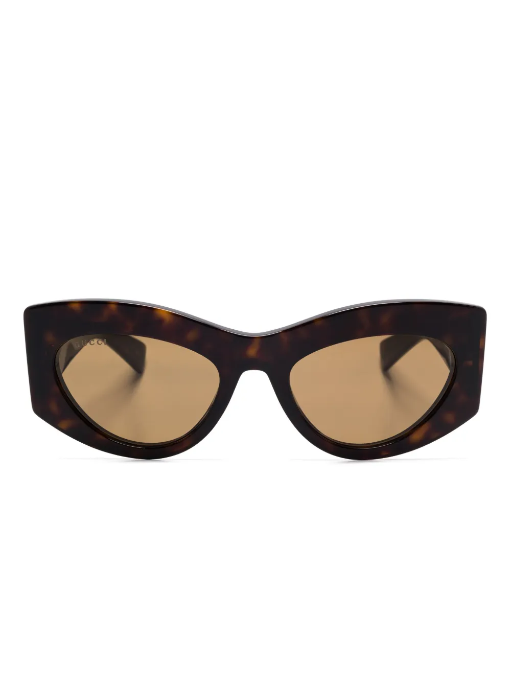 Gucci Eyewear Zonnebril met cat-eye montuur Bruin