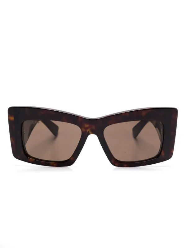 ウ*ィ様 GUCCI サングラス スクエアフレーム ブラウン Gucci Eyewear スクエアフレーム サングラス | ブラウン | FARFETCH JP