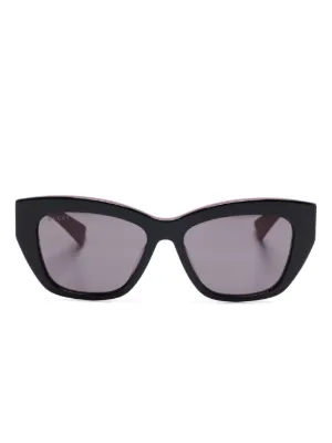 Gucci Eyewear ウェブストライプ サングラス | グリーン | FARFETCH JP