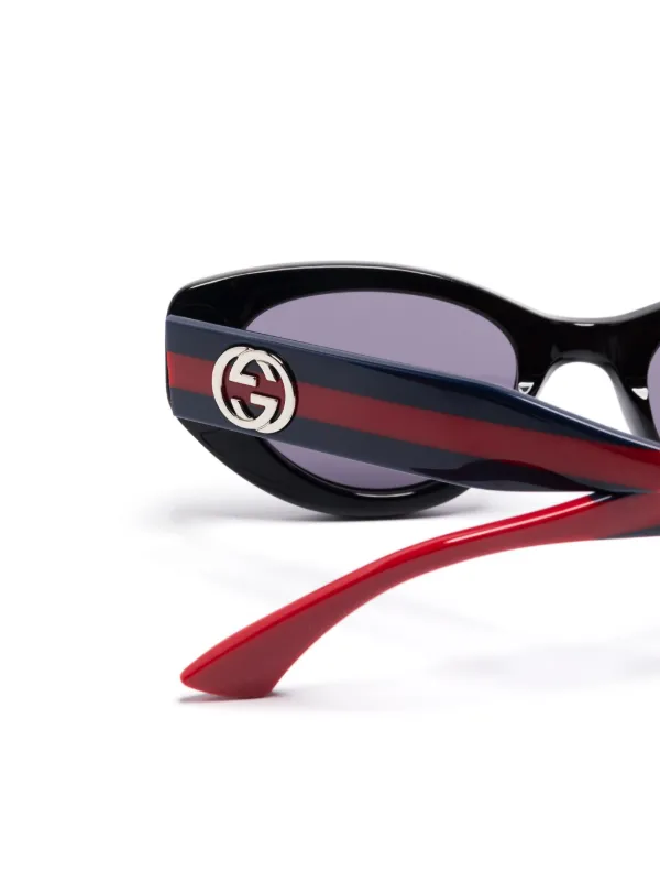 Gucci Eyewear Lentes De Sol Con Armazón Estilo Mariposa Negro FARFETCH  DO