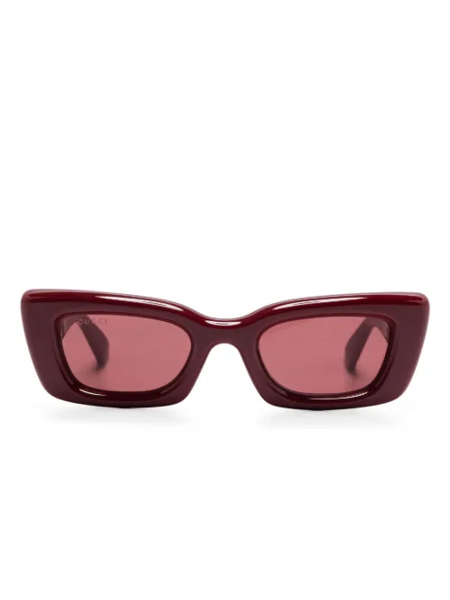 Lunettes de soleil Marfa à monture rectangulaire - Gucci Eyewear - Modalova