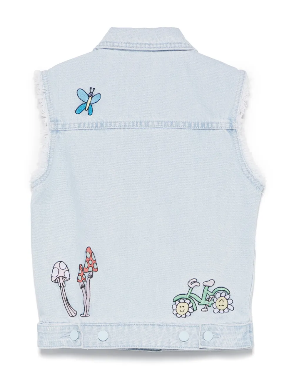 Stella McCartney Kids Woodland Friends gilet van spijkerstof - Blauw