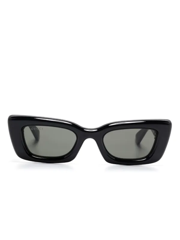 GUCCI キャットアイ サングラス ブラック Gucci Eyewear キャットアイ サングラス | ブラック | FARFETCH JP