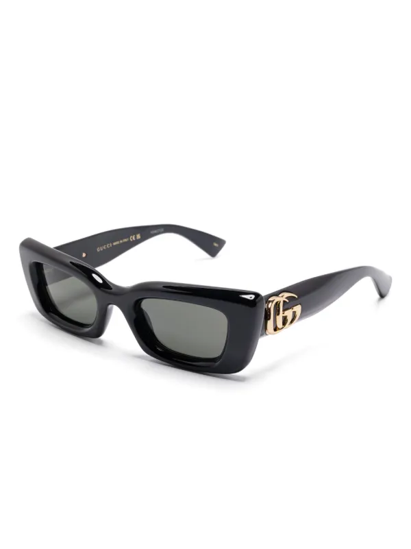 GUCCI キャットアイ サングラス ブラック Gucci Eyewear キャットアイ サングラス | ブラック | FARFETCH JP