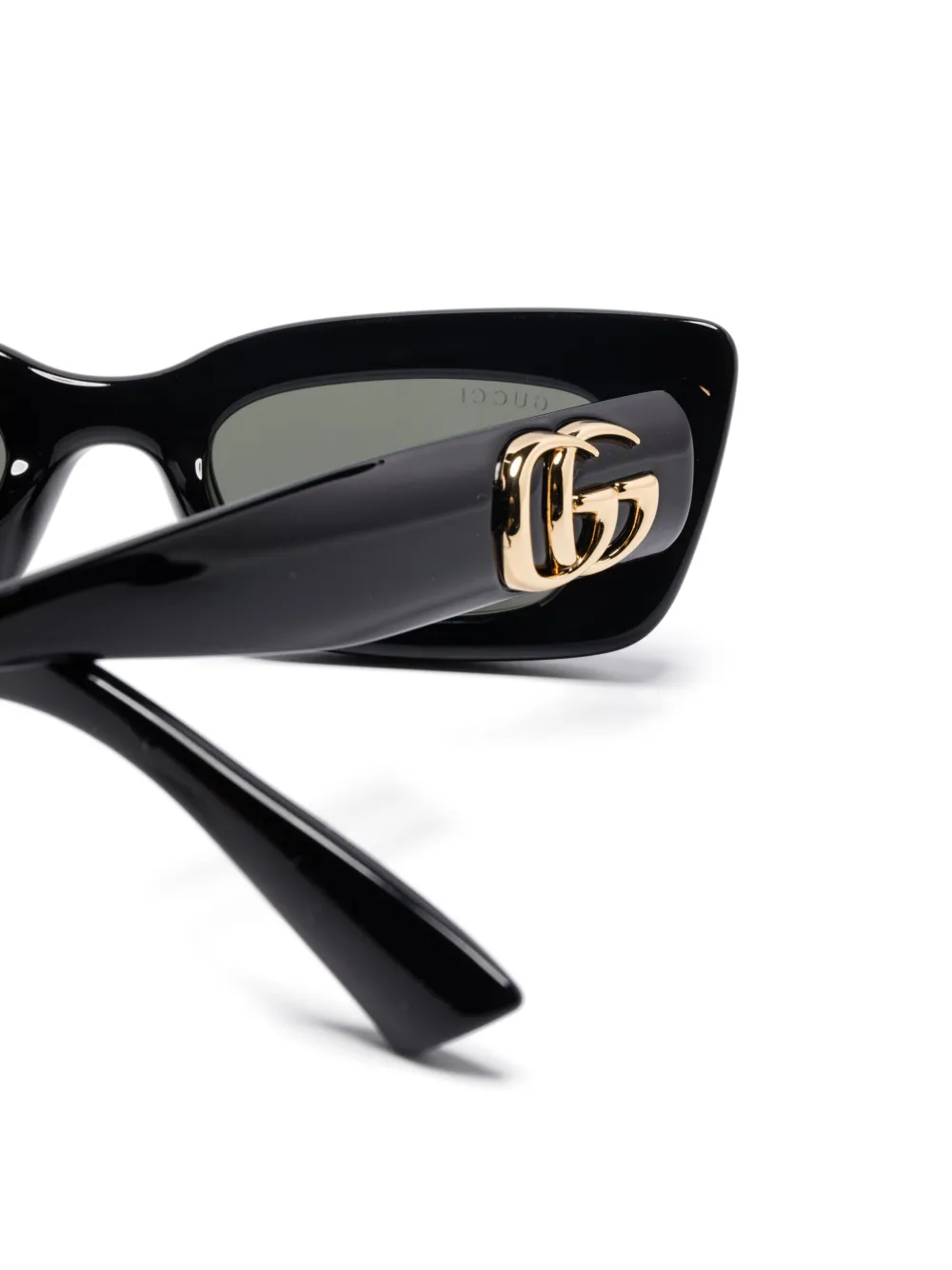 Gucci Eyewear Zonnebril met cat-eye montuur Zwart