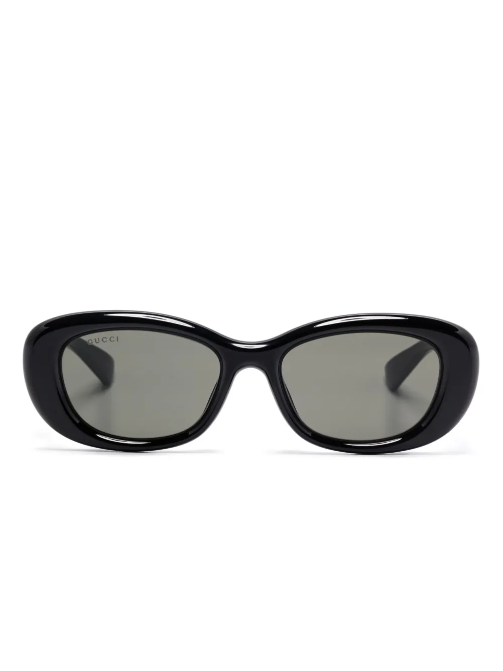 Gucci Eyewear Zonnebril met ovalen montuur Zwart