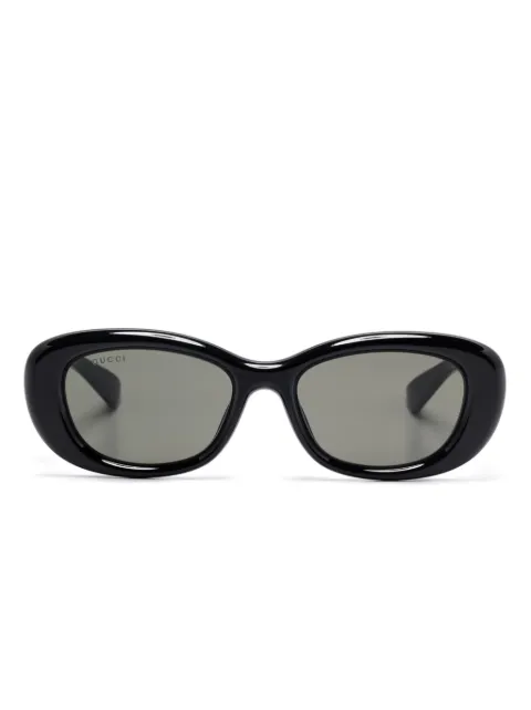 Gucci Eyewear lentes de sol con armazón ovalada