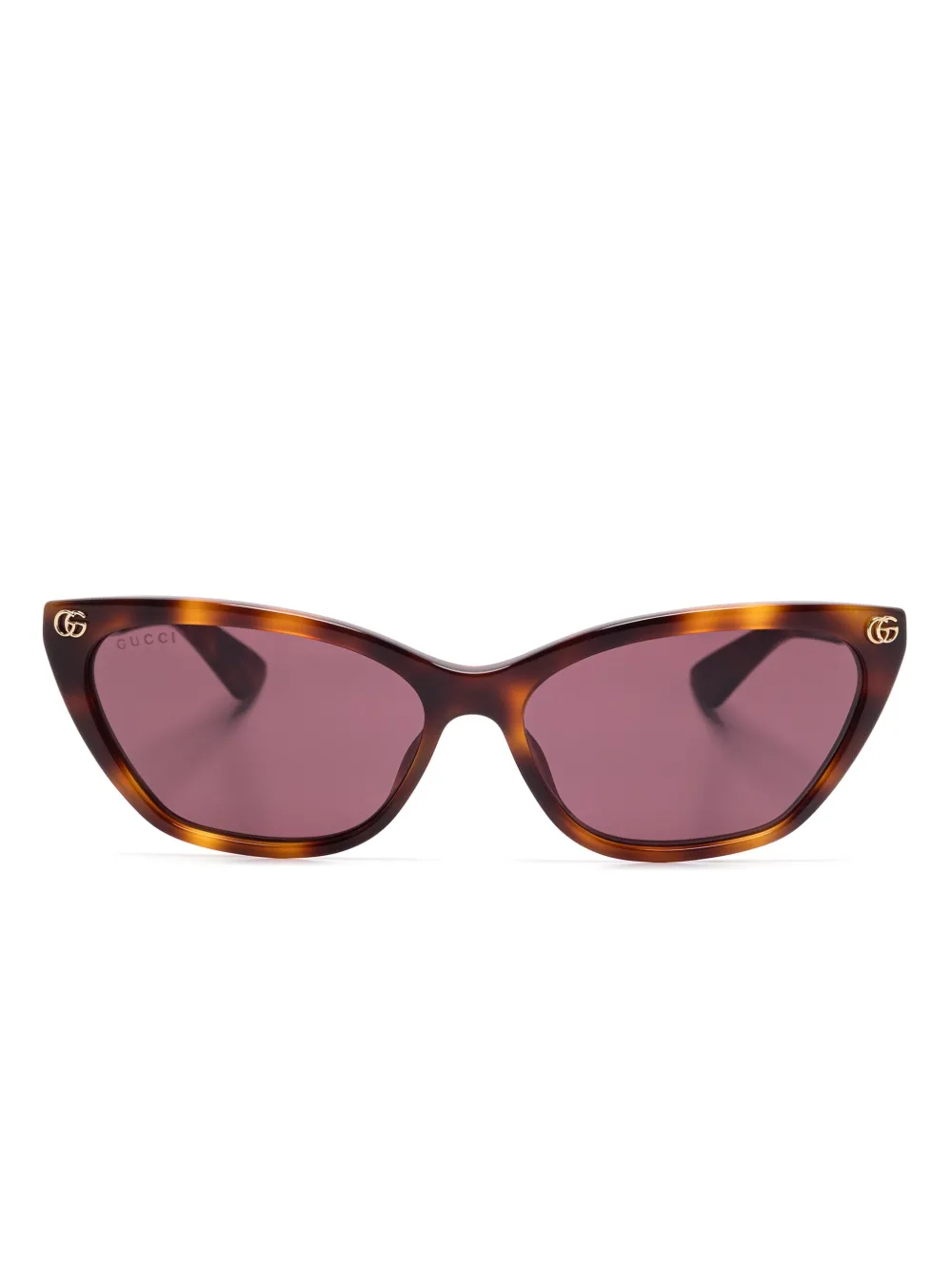 Gucci Eyewear Zonnebril met cat-eye montuur Bruin