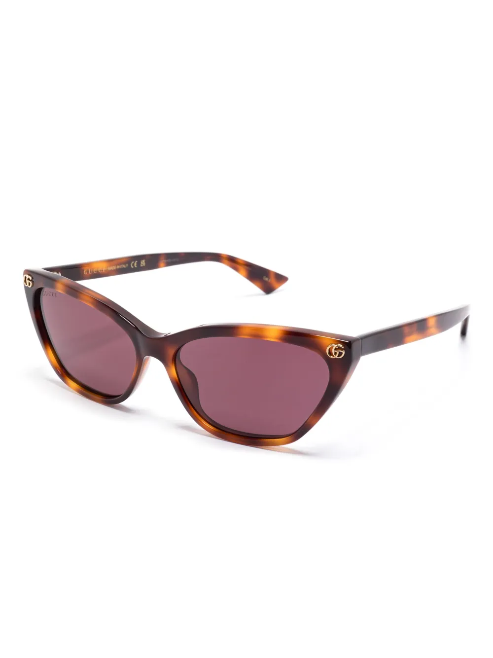 Gucci Eyewear Zonnebril met cat-eye montuur - Bruin