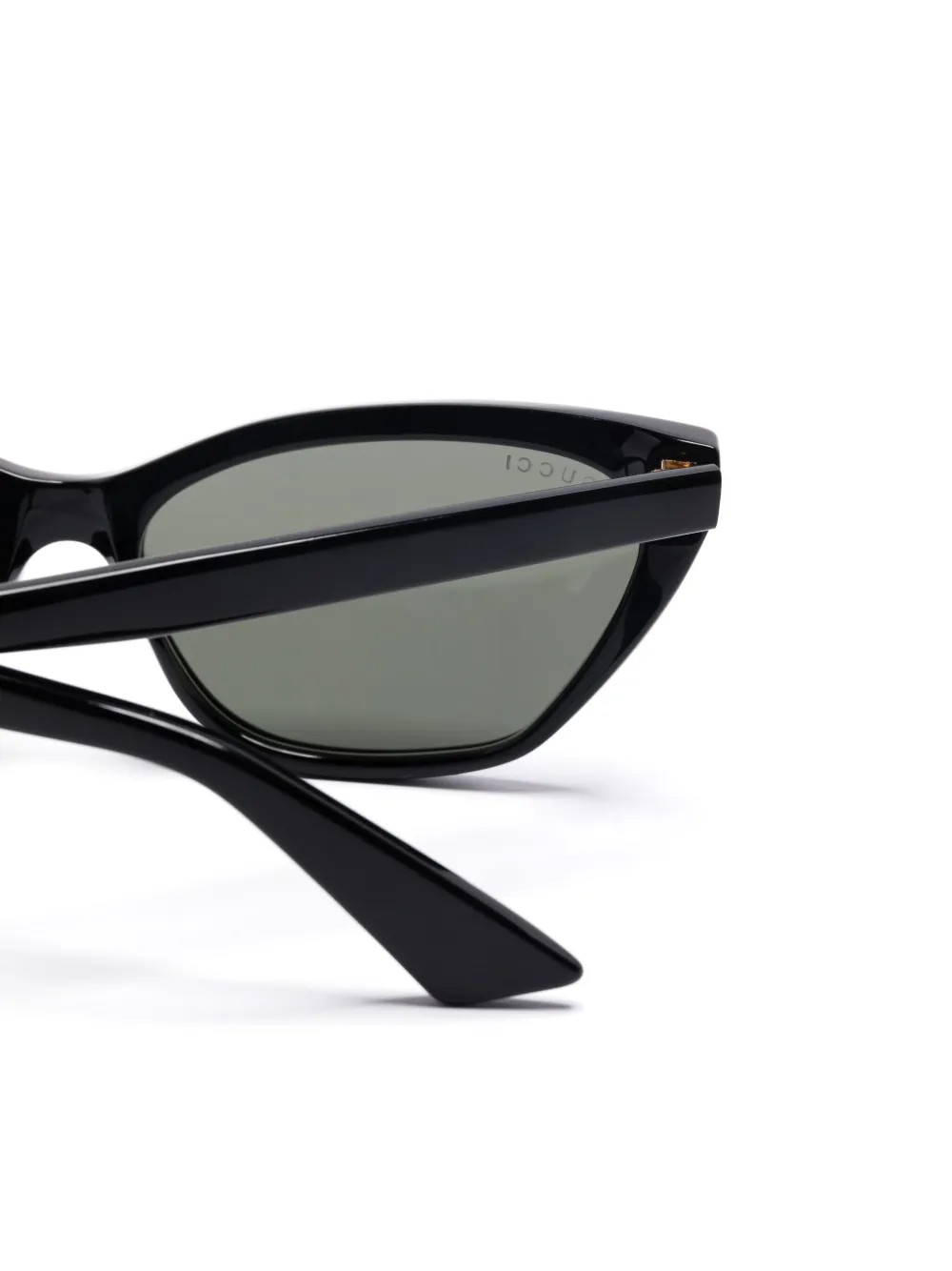 Gucci Eyewear Zonnebril met geometrisch montuur Zwart