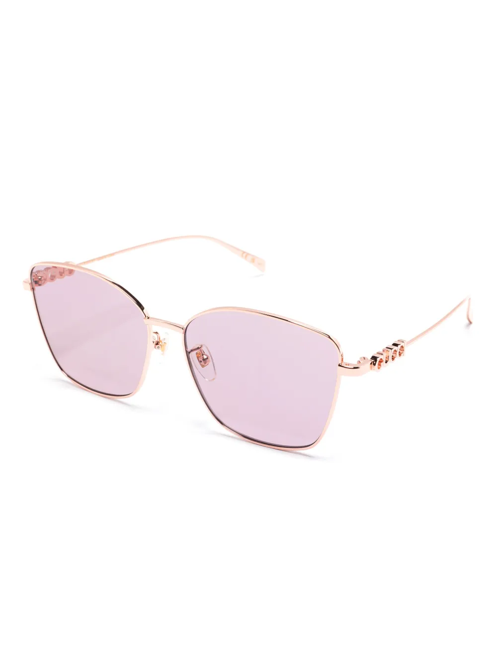 Gucci Eyewear Zonnebril met vlinder montuur - Roze