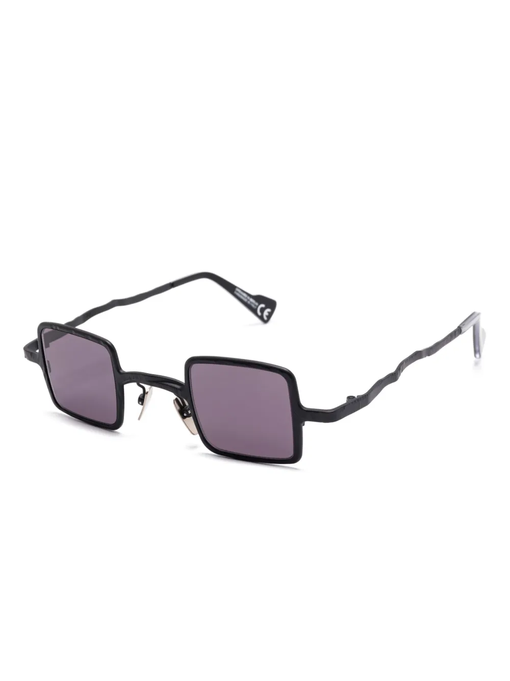 Kuboraum square-frame sunglasses - Zwart