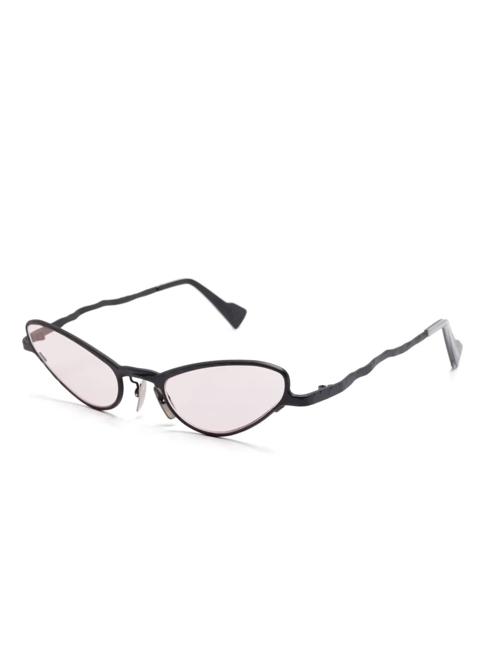 Kuboraum cat-eye-frame sunglasses - Zwart