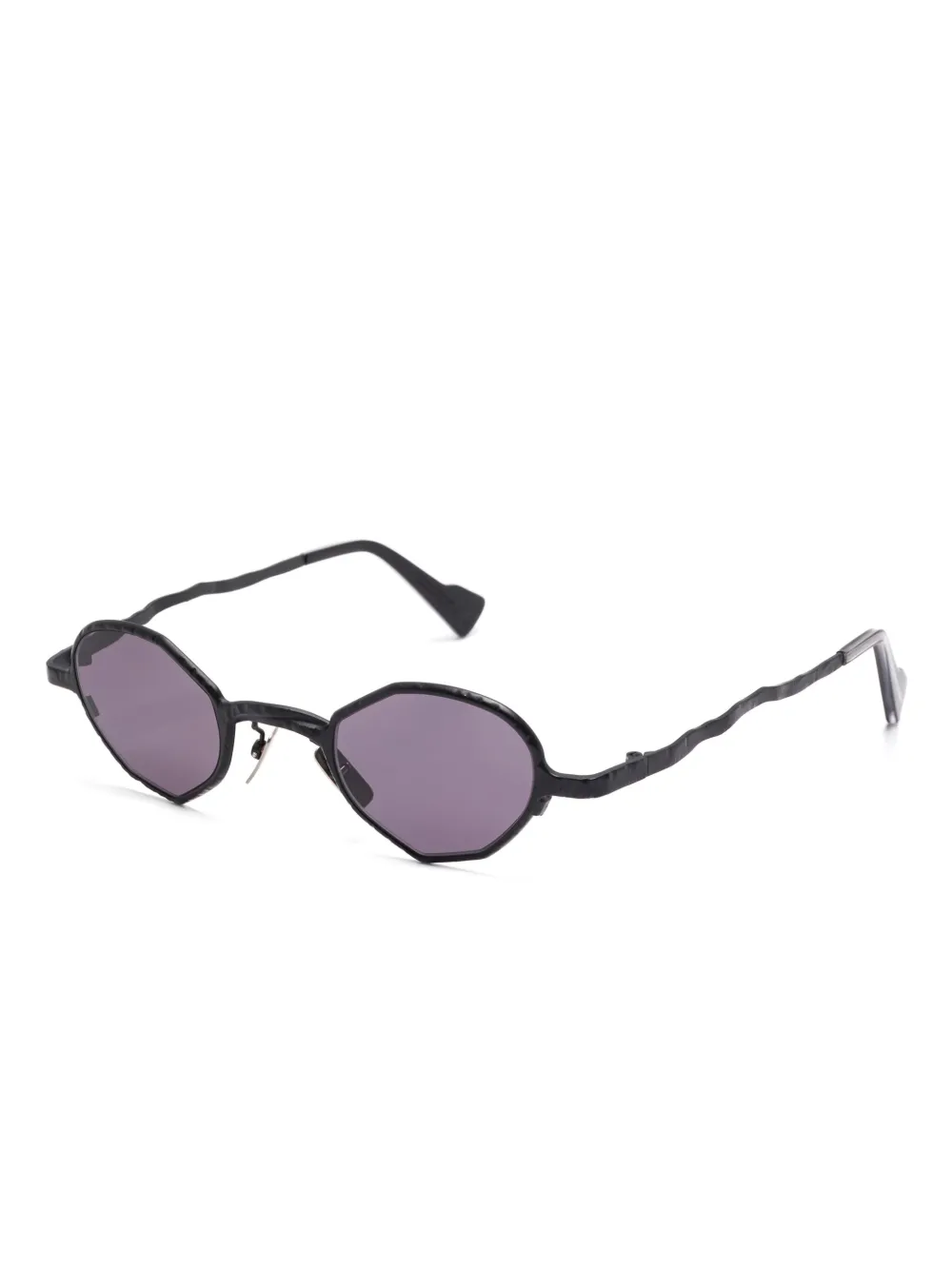 Kuboraum geometric-frame sunglasses - Zwart